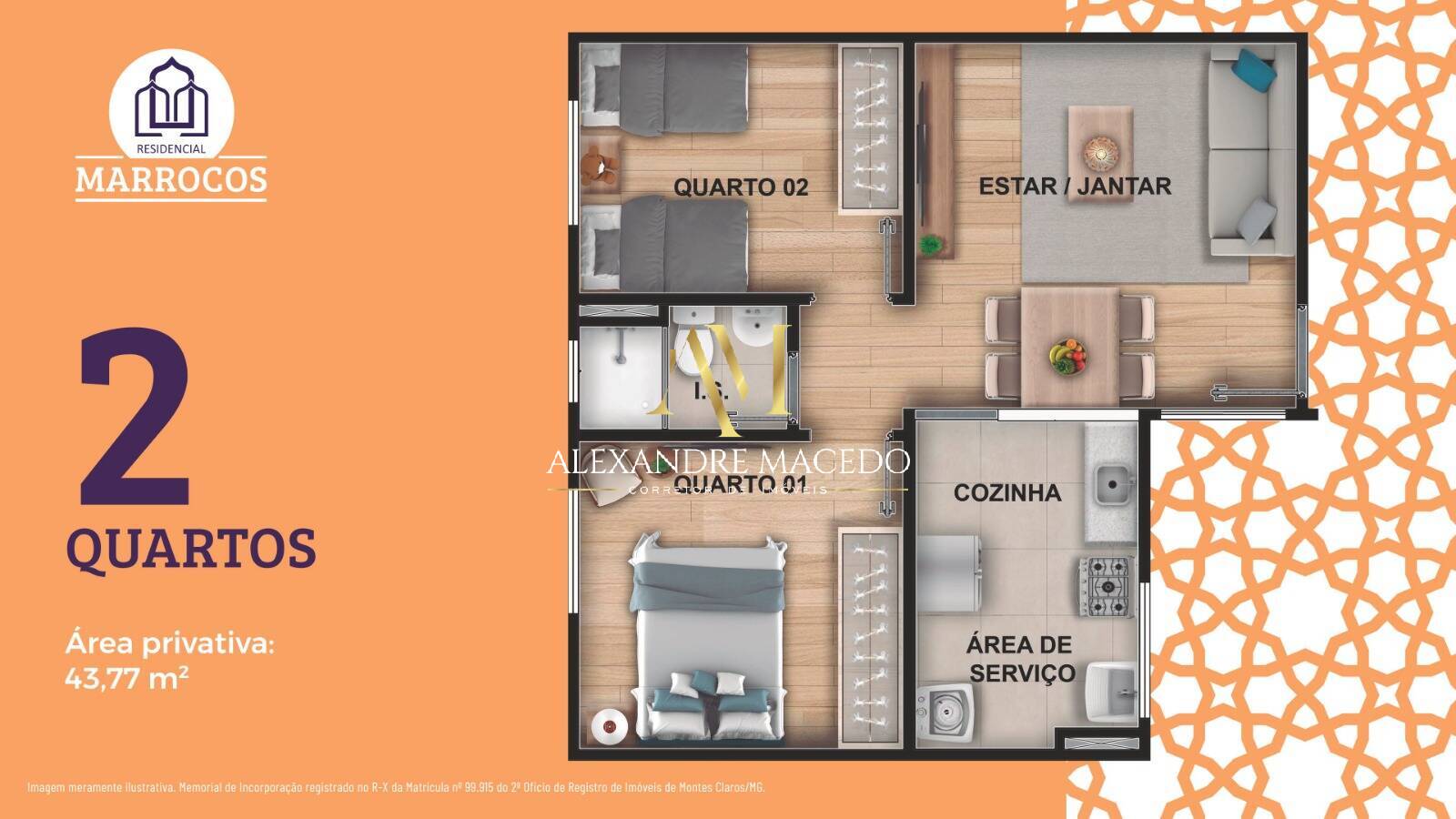 Apartamento à venda com 2 quartos, 44m² - Foto 9